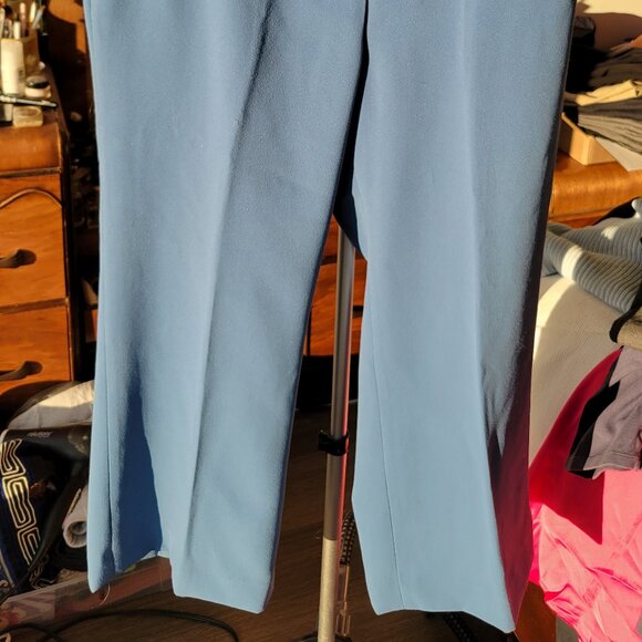 Little Moon cropped trouser in bright blue - Picture 2 of 4